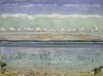 Genfersee mit Jura-Hügeln, 1911