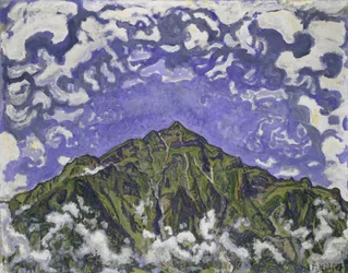Der Niesen von Heustrich aus gesehen, 1910
