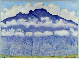 Schynige Platte (Berglandschaft im Oberland, Schweizer Alpen). Gemälde von Ferdinand Hodler (1833-1918)