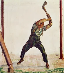 Der Holzfäller, 1910