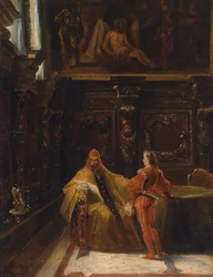 Inneres aus Scuola di San Rocco, Venedig