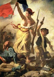 Die Freiheit führt das Volk, 28. Juli 1830, um 1830-31, Detail von 3692