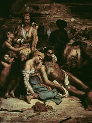 Szenen aus dem Massaker von Chios (Detail)