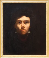 Vermutliches Selbstporträt von Eugene Delacroix (1798-1863), französischer Maler. Gemälde zugeschrieben Delacroix. Fotografie, KIM Youngtae, Rouen, Musée des Beaux Arts de Rouen