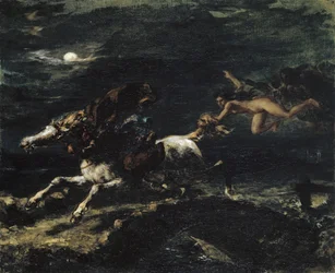 Tam O’Shanter von den Hexen verfolgt, 1849