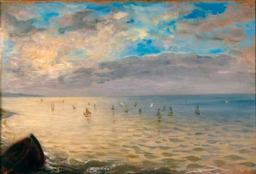 Das Meer von den Höhen von Dieppe gesehen