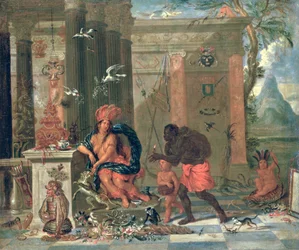 Allegorie von Amerika, 1691