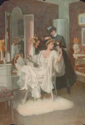Bei der Toilette