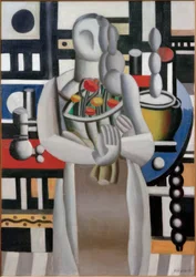 Frau mit Blumen