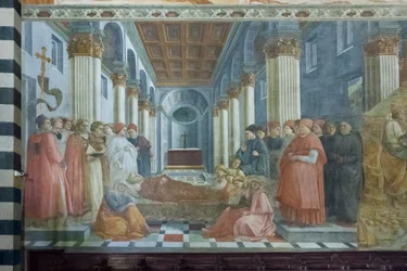 Das Begräbnis des heiligen Stephanus (Detail)