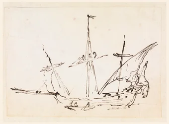 Ein Segelschiff