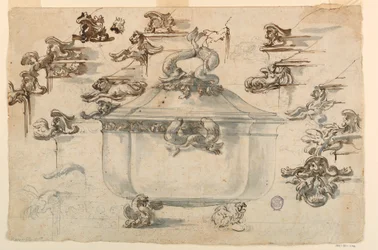 Entwürfe für eine Silbersuppenschüssel, 1769