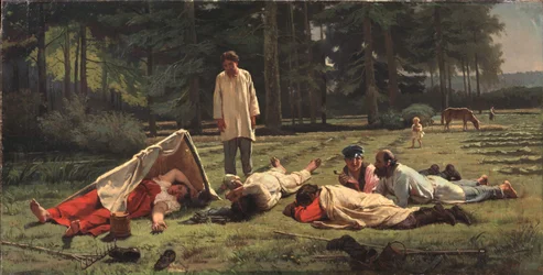 Rast bei der Heuernte, 1887