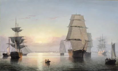 Hafen von Boston, Sonnenuntergang