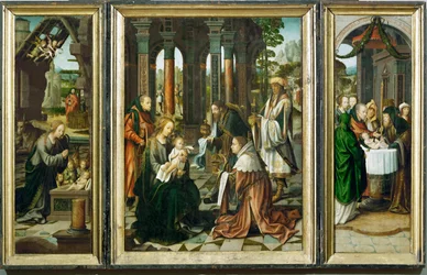 Anbetung der Könige, Anbetung des Kindes, Beschneidung