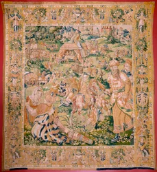 Flämischer Wandteppich. Serie: Das Buch Judith. Holofernes