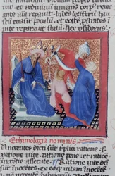 Ms Gen 1111 Seite aus der Legenda Aurea, Brügge, ca. 1400-10