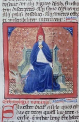 Ms Gen 1111 Seite aus der Legenda Aurea, Brügge, ca. 1400-10