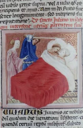 Ms Gen 1111 Seite aus der Legenda Aurea, Brügge, ca. 1400-10