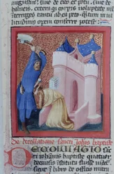 Seite aus der Legenda Aurea, Brügge, ca. 1400-10