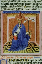 Seite aus der Legenda Aurea, Brügge, ca. 1400-10