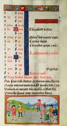 November: Golfspiel, aus einem Stundenbuch