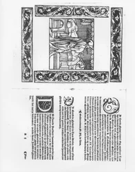 Krankenbett mit einem Pockenopfer, Illustration aus einer medizinischen Abhandlung von Paracelsus (1493-1541), veröffentlicht 1553
