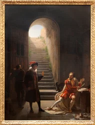Der Cup im Gefängnis besucht von Montaigne, ca. 1822