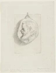 Profilporträt von Charles Meryon