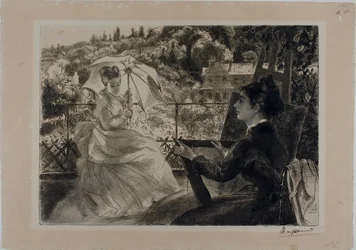 Die Terrasse der Villa Brancas
