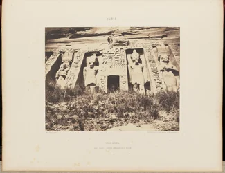 Abou-Sembil. Kleiner Spéos - Zentraler Teil der Fassade