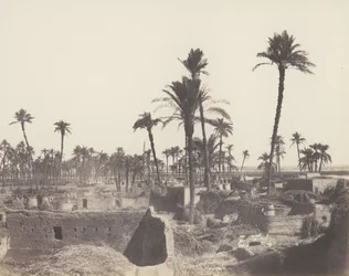 Abâziz, Inneres eines arabischen Dorfes, 1851-52, gedruckt 1853-54