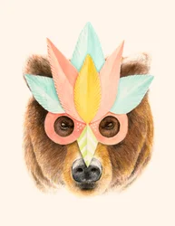 Der Bär mit der Papiermaske