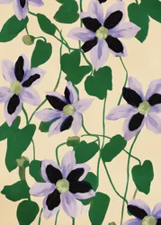 Violette Blumenranken