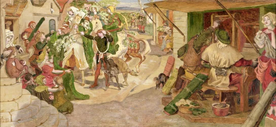 Die Ansiedlung der flämischen Weber in Manchester im Jahr 1363