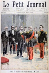 Auszeichnung mit der Ehrenlegion-Medaille durch Emile Loubet, Paris, 1899