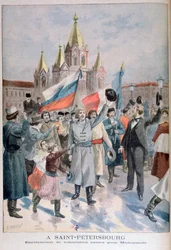 Einschreibung russischer Freiwilliger für Madagaskar, St. Petersburg, 1895