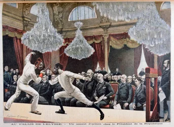 Fechten vor dem Präsidenten der Republik, Palais de l