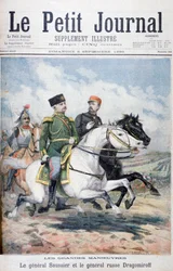 Französischer General Saussier und russischer General Dragomirov