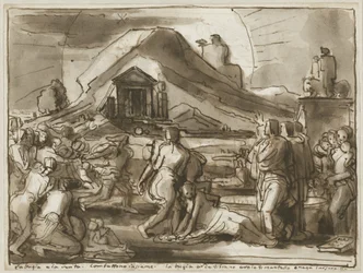 Eine Allegorie von Wahrheit und Falschheit (verso)