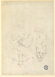 Thetis und Amor reiten auf Fischen, ca. 1820