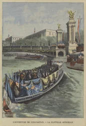 Eröffnung der Weltausstellung 1900 in Paris: die offizielle Flottille