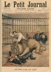 Von einem Löwen verschlungen, Titelillustration aus 