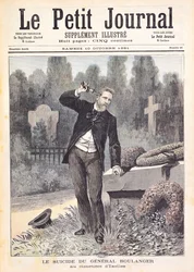 Der Selbstmord von General Georges Ernest Boulanger auf dem Friedhof von Ixelles, aus 