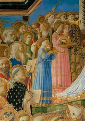 Die Krönung der Jungfrau, gemalt für das Dominikanerkloster in Fiesole ...