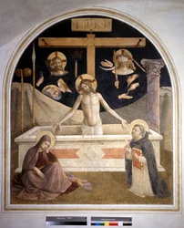 Der auferstandene Christus. 1438/1445. Fresko von Guido di Pietro