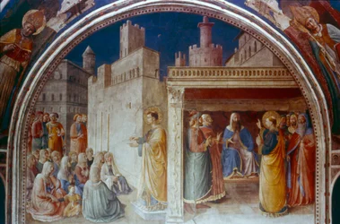 St. Stephan predigt, Mitte des 15. Jahrhunderts