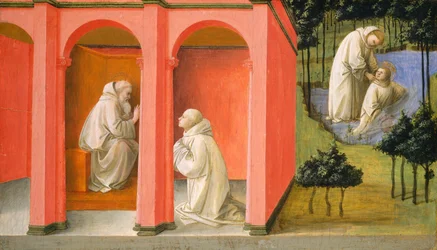 Der heilige Benedikt befiehlt dem heiligen Maurus, den heiligen Placidus zu retten