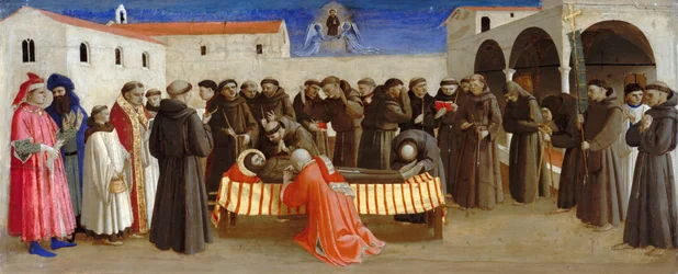 Klage über den heiligen Franziskus Szenen aus dem Leben des heiligen Franziskus von Assisi, ca. 1429