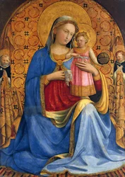 Madonna und Kind mit den Heiligen Dominikus und Petrus Martyr Madonna dell Umiltà, ca. 1433